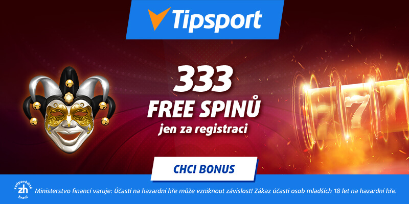 Získejte u Tipsport Vegas free spiny za registraci a další bonusy ZDE