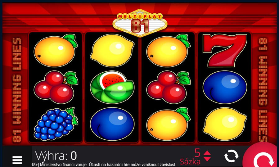 Ovocné automaty zdarma: Multiplay 81