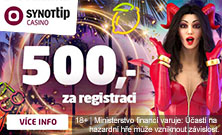 Zaregistruj se v online casinu SYNOT TIP