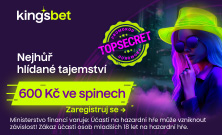 Získejte jedinečný vkladový bonus až 600 Kč v podobě volných otoček s promo kódem TOP SECRET.